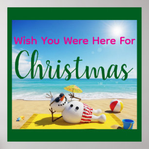 Poster Snowman bronzage