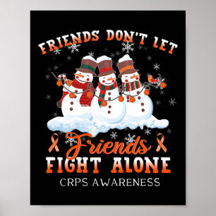Poster Snowman ne laissez pas les amis combattre seuls Cr