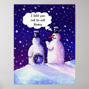 Poster Snowmen Humor