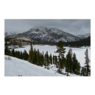 Poster Snowy Ellery Lake California Paysage hivernal