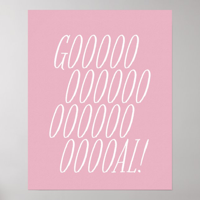 Poster Soccer but rose enfants sport art (Devant)