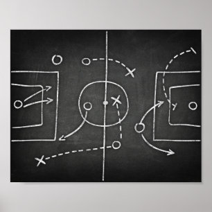 Poster Soccer LIVRE DE JEUX Signe Chalk Imprimer