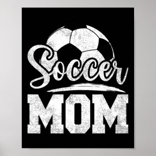 Poster Soccer Maman Soccer Joueur Jeu Jour des Mères