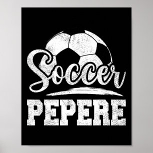 Poster Soccer Pepere Joueur de football Jour Père &#; s D