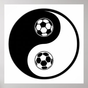 Poster Soccer Yin Yang