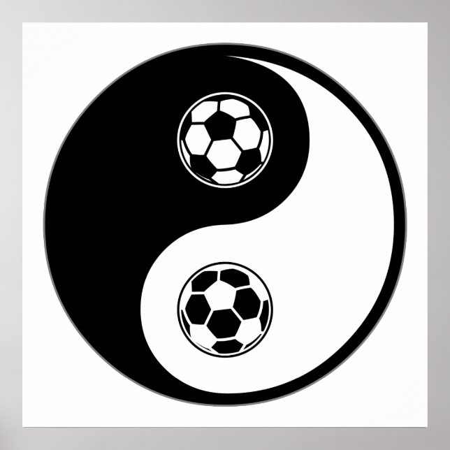 Poster Soccer Yin Yang (Devant)