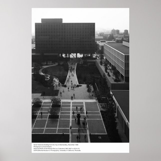 Poster Social Sciences Building, UCLA, 1966 (Devant)