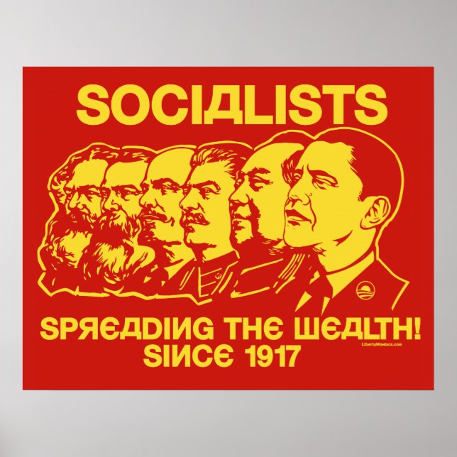 Poster Socialistes : Diffuser l'affiche de richesse (Devant)