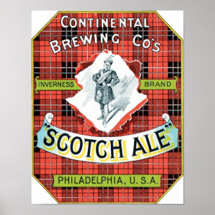 Poster Société de brassage continentale Scotch Ale