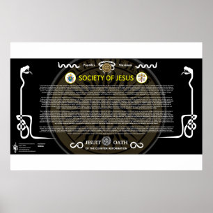 Poster Société de Jésus - Serment de sang des Jésuites