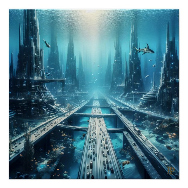 Poster Société submergée (Devant)