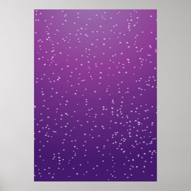 Poster Soda de raisin avec minuscules bulles Art Arrière  (Devant)
