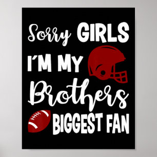 Poster Soeur Américaine De Football Plus Grand Fan Little