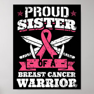 Poster Soeur Du Cancer Du Sein Guerrier De Sensibilisatio