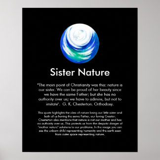 Poster Soeur Nature