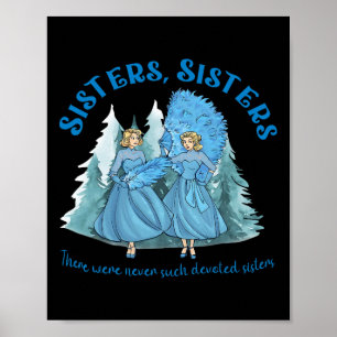 Poster Soeurs Pajamas Fête Vidéo de Noël blanc 1954