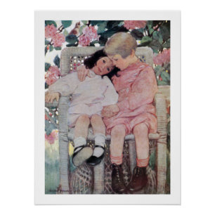 Poster Sœurs sous les fleurs, Jessie Willcox Smith