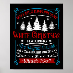 Poster Soeurs White Christmas Movie 1954 Pajamas Holiday
