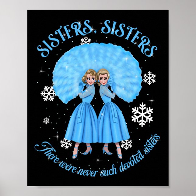 Poster Soeurs White Christmas Movie 1954 Xmas Snow Holid (Devant)