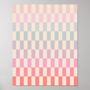 Poster Soft Pastel Stripes 02