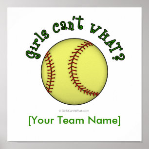 Poster Softball-Green