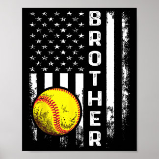 Poster Softll Brother American Flag Vintage Christmas Xma