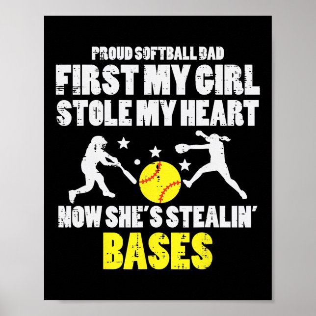 Poster Softll Dad Girl Stole My Heart Stealing Ses Father (Devant)