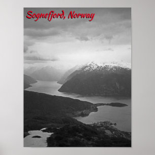 Poster Sognefjord, Norvège