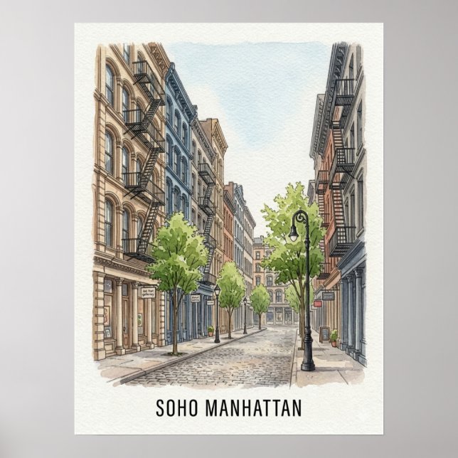 Poster SoHo Manhattan (Devant)