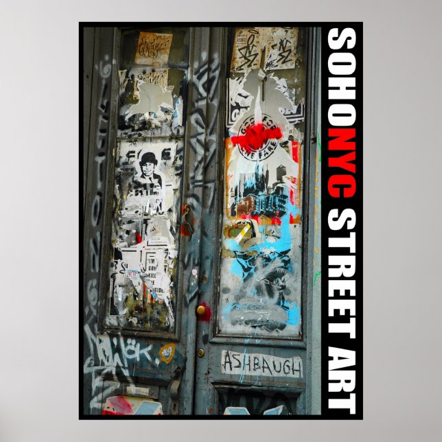 Poster SoHo NYC Street Art (Devant)
