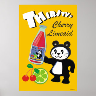 Poster Soif ? Happy Pandy Cherry Limeaid