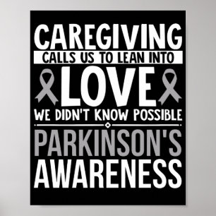Poster Soins Appelle-Nous À Se Plonger Dans Des Parkinso