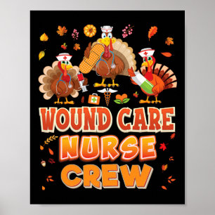 Poster Soins de blessures équipage Turquie Thanksgiving G