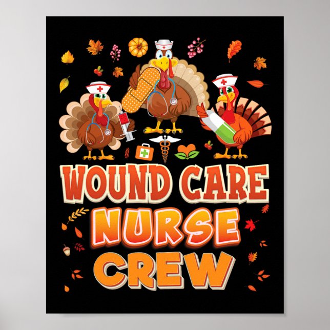 Poster Soins de blessures équipage Turquie Thanksgiving G (Devant)