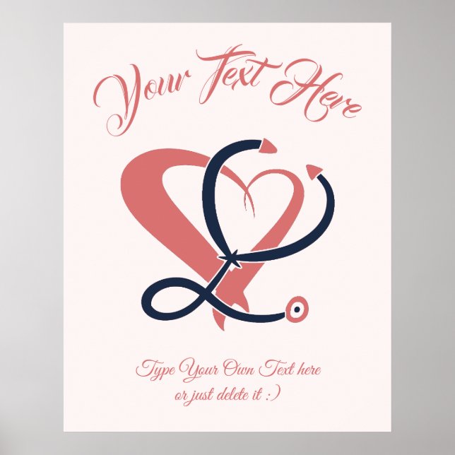 Poster Soins Médicales, Soins infirmiers, Urgence. Modèle (Devant)