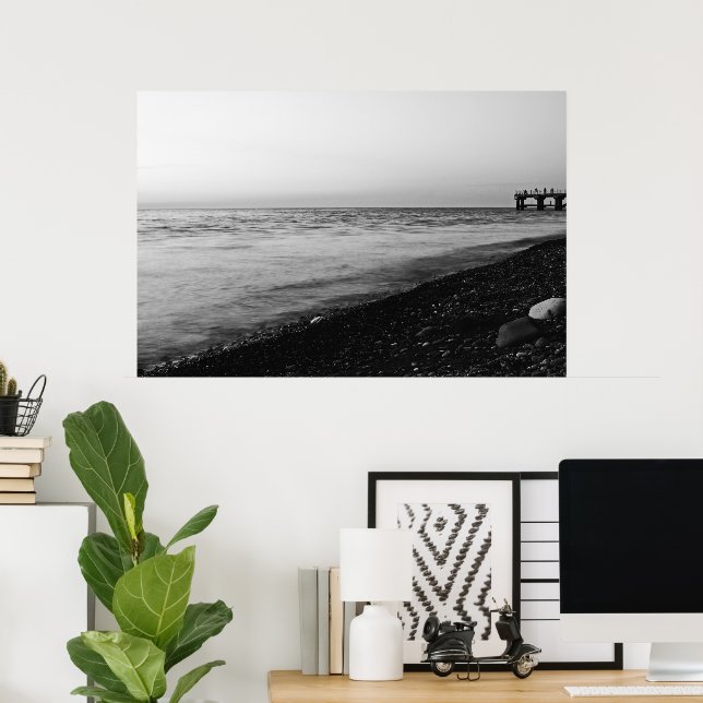 Poster Soirée à la plage (Bureau à domicile)