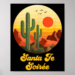 Poster Soirée à Santa Fe Nouveau-Mexique