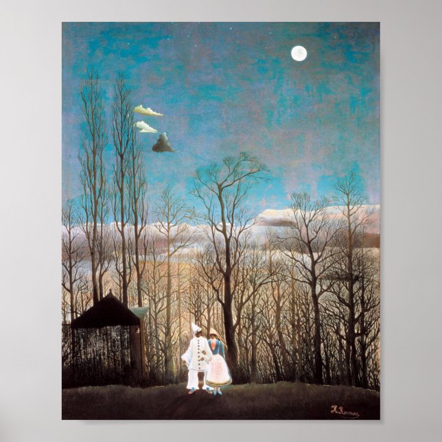 Poster Soirée Carnaval, Rousseau (Devant)