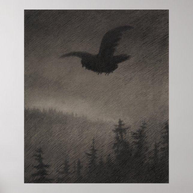 Poster Soirée d'automne Theodor Kittelsen (Devant)