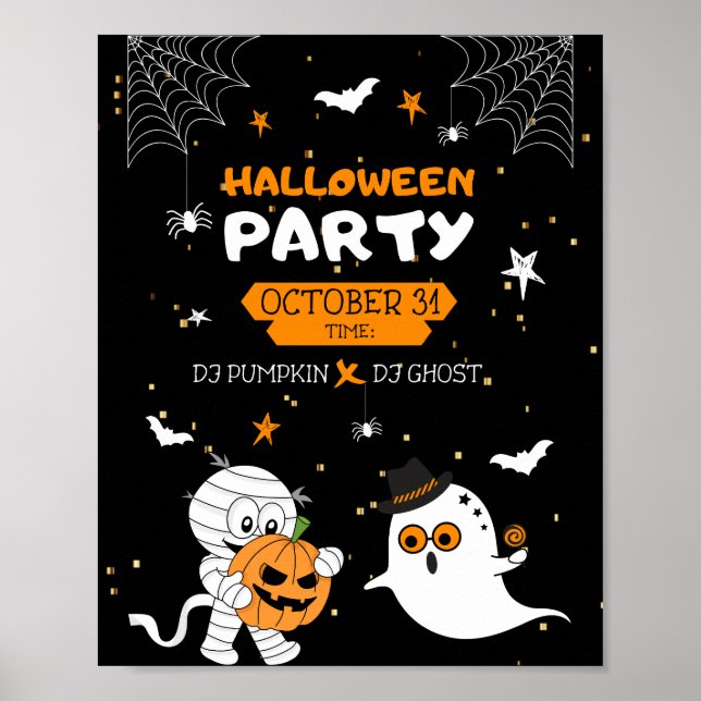 Poster Soirée d'Halloween  (Devant)