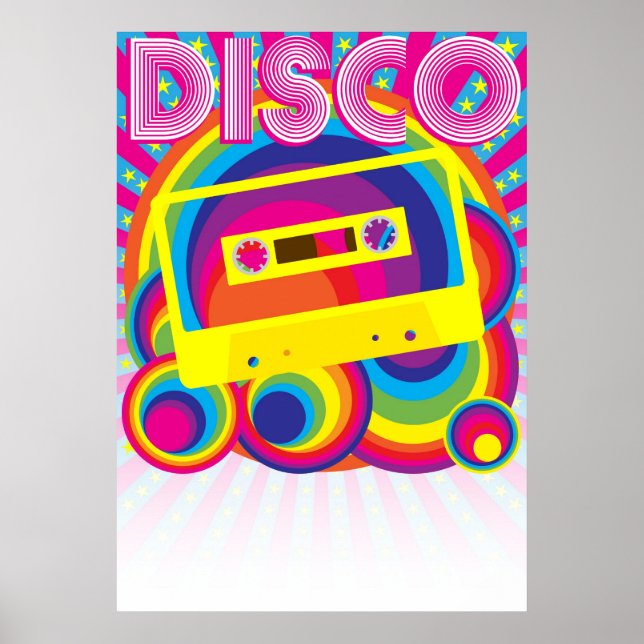 Poster Soirée disco (Devant)