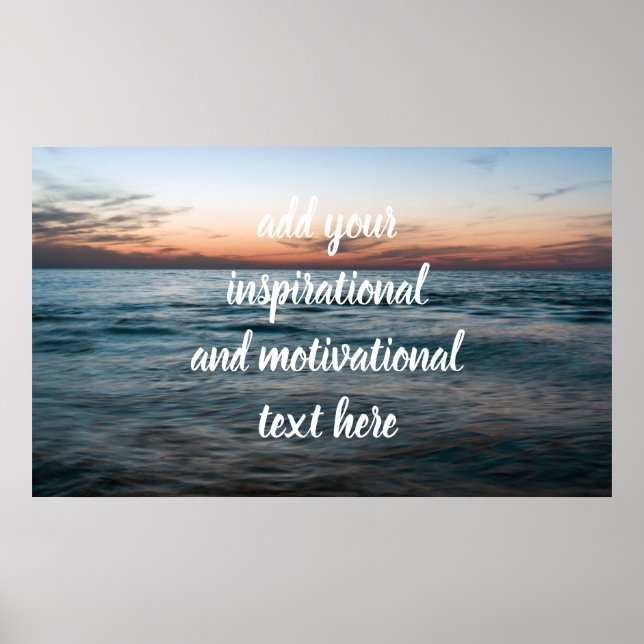 Poster Soirée en mer (Devant)