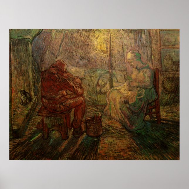 Poster Soirée - The Watch par Vincent van Gogh (Devant)