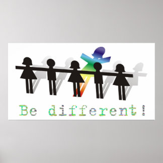 Poster Sois différent !