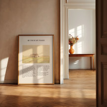 Sois-tu ma vision Vintage minimal Hymne Wall Art