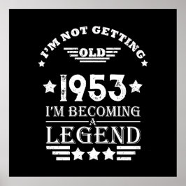 Poster Soixante-dix vintages 70e anniversaire personnalis