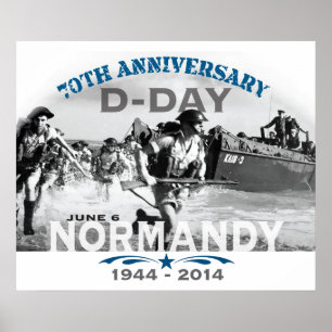 Poster Soixante-dixième anniversaire de le jour J de la