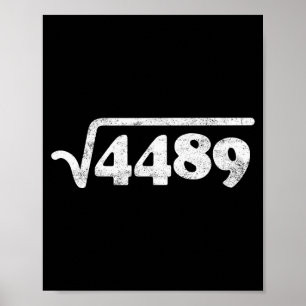 Poster Soixante-Sept 67 Mème Racine Carrée 4489 Argot Mat