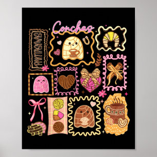 Poster Soky Conchas Ghost Halloween Pan mexicain Dulce Gi