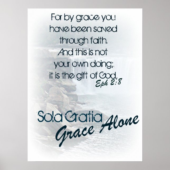 Poster Sola Gratia/ Grace seule (Devant)